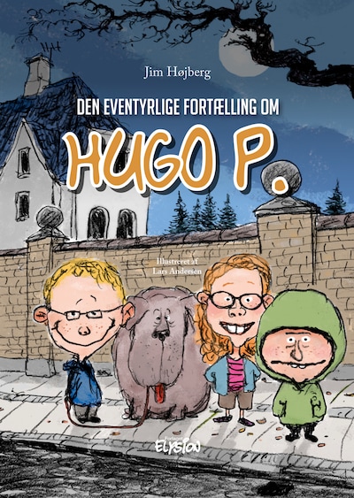 Den eventyrlige fortælling om Hugo P – omslag til lydbogen af Jim Højberg