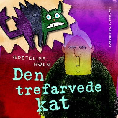 Den trefarvede kat – omslag til lydbogen af Gretelise Holm