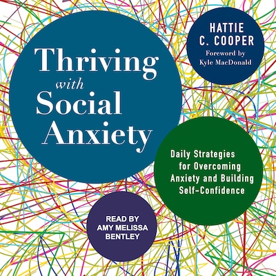 Thriving with Social Anxiety – omslag til lydbogen af Hattie C. Cooper