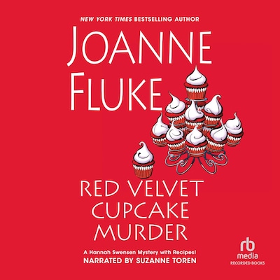 Red Velvet Cupcake Murder – omslag til lydbogen af Joanne Fluke