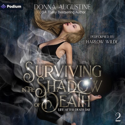 Surviving in the Shadow of Death – omslag til lydbogen af Donna Augustine