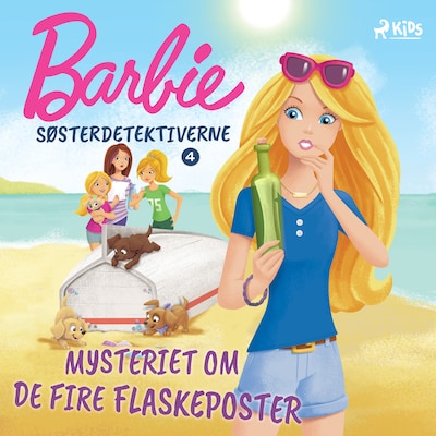 Barbie - Søsterdetektiverne 4 - Mysteriet om de fire flaskeposter – omslag til lydbogen af Mattel