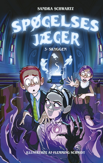 Spøgelsesjæger 3: Skyggen – omslag til lydbogen af Sandra Schwartz