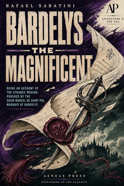 Bardelys the Magnificent: Being an Account of the Strange Wooing Pursued by the Sieur Marcel de Saint-Pol, Marquis of Bardelys – omslag til lydbogen af Rafael Sabatini