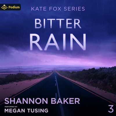 Bitter Rain – omslag til lydbogen af Shannon Baker