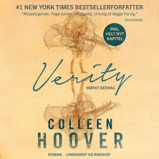Verity - Mørkt bedrag – omslag til lydbogen af Colleen Hoover