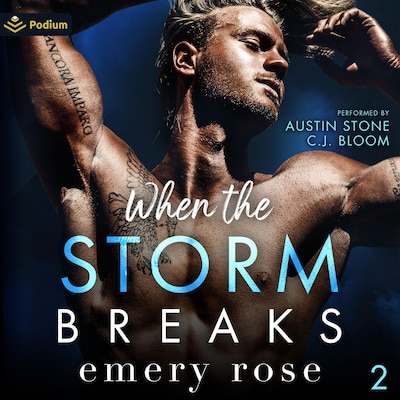 When the Storm Breaks – omslag til lydbogen af Emery Rose