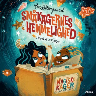 Magiske kager 1 - Småkagernes Hemmelighed, Blå Læseklub – omslag til lydbogen af Per Østergaard