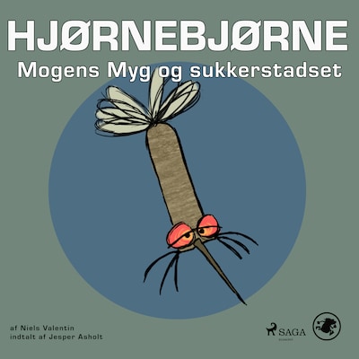 Hjørnebjørne 55 - Mogens Myg og sukkerstadset – omslag til lydbogen af Niels Valentin