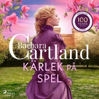 Kärlek på spel – omslag till ljudboken av Barbara Cartland