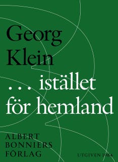 ... i stället för hemland – omslag till ljudboken av Georg Klein