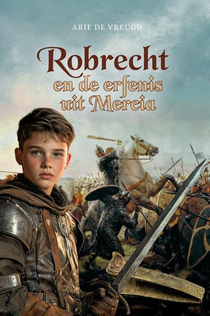 Robrecht en de erfenis uit Mercia – omslag van het luisterboek van Arie de Vreugd