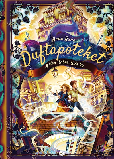 Duftapoteket 5 - I den tabte tids by – omslag til lydbogen af Anna Ruhe