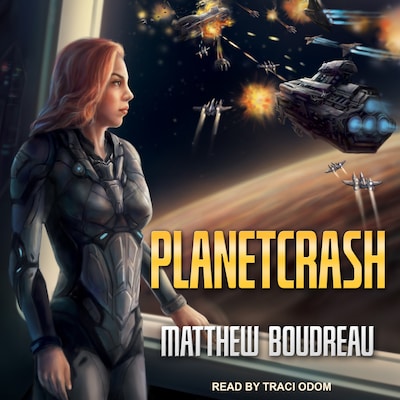 PlanetCrash – omslag til lydbogen af Matthew Boudreau