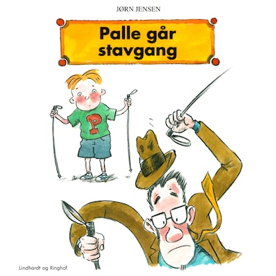 Palle går stavgang – omslag til lydbogen af Jørn Jensen