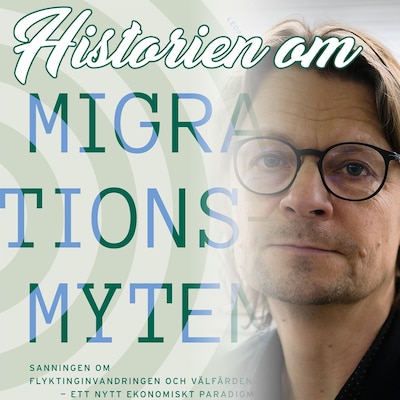Historien om Migrationsmyten – omslag till ljudboken av Peo Hansen