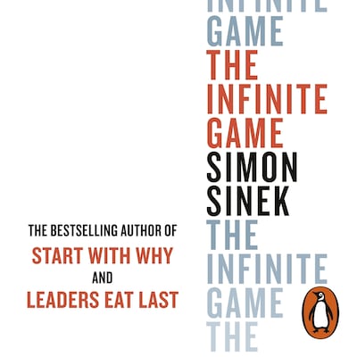 The Infinite Game – omslag til lydbogen af Simon Sinek