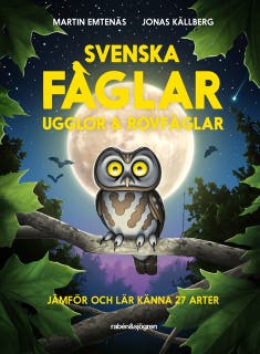 Svenska fåglar : ugglor och rovfåglar : jämför och lär känna 29 arter – omslag till ljudboken av Martin Emtenäs