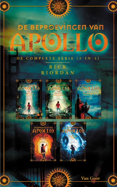 De beproevingen van Apollo - de complete serie (5-in-1): Het verborgen orakel, De duistere voorspelling, De brandende Doolhof, De tombe van de tiran e