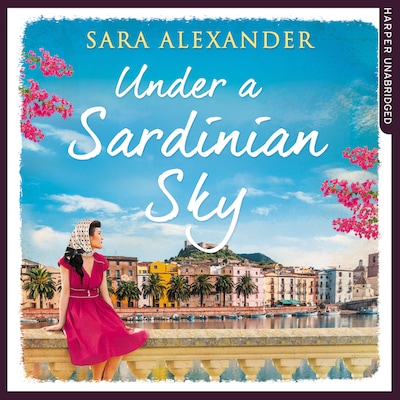Under a Sardinian Sky – omslag til lydbogen af Sara Alexander
