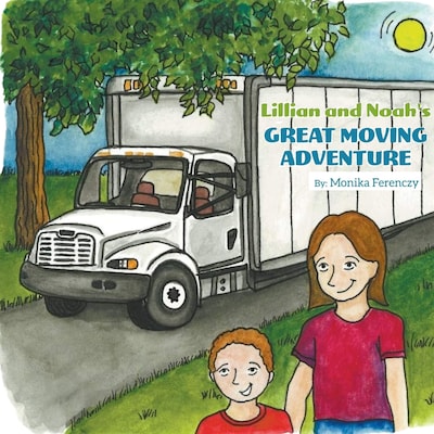 Lillian and Noah's Great Moving Adventure – omslag til lydbogen af Monika Ferenczy