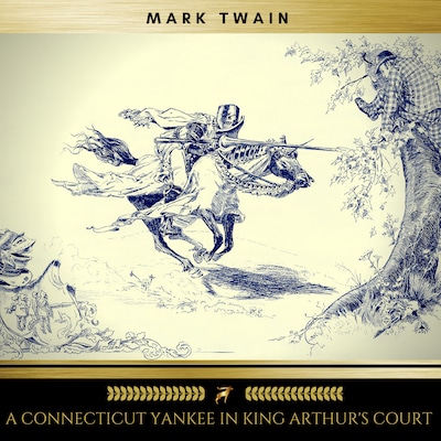 A Connecticut Yankee in King Arthur's Court – omslag van het luisterboek van Mark Twain