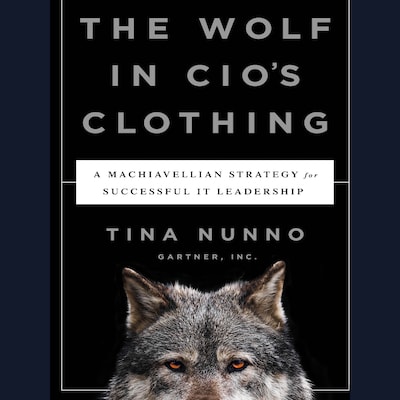 The Wolf in CIO's Clothing – omslag til lydbogen af Tina Nunno