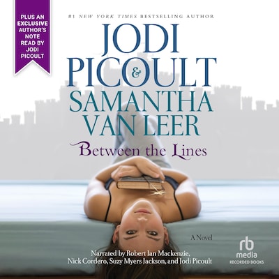 Between the Lines – omslag van het luisterboek van Jodi Picoult, Samantha van Leer