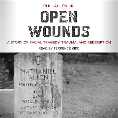 Open Wounds – omslag til lydbogen af Phil Allen, Jr.
