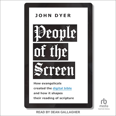 People of the Screen – omslag til lydbogen af John Dyer
