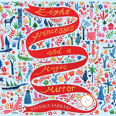 Eight Princesses and a Magic Mirror – omslag til lydbogen af Natasha Farrant