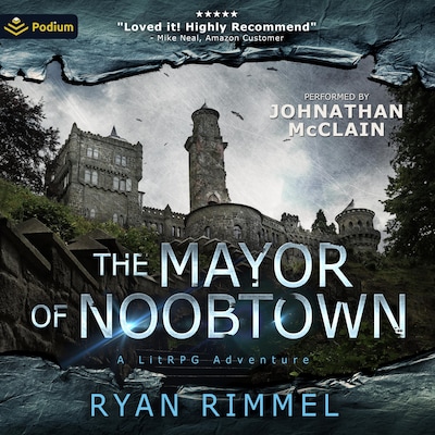 The Mayor of Noobtown – omslag til lydbogen af Ryan Rimmel