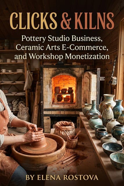 Clicks & Kilns: A Digital Marketing Playbook for Ceramic Equipment Retailers – omslag til lydbogen af Liam O Connor