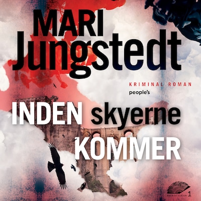 Inden skyerne kommer – omslag til lydbogen af Mari Jungstedt
