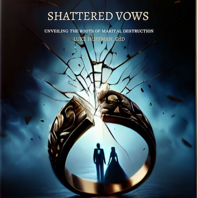 Shattered Vows – omslag til lydbogen af Luke Huffman EdD