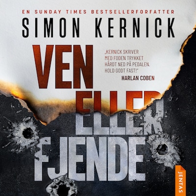 Ven eller fjende – omslag til lydbogen af Simon Kernick