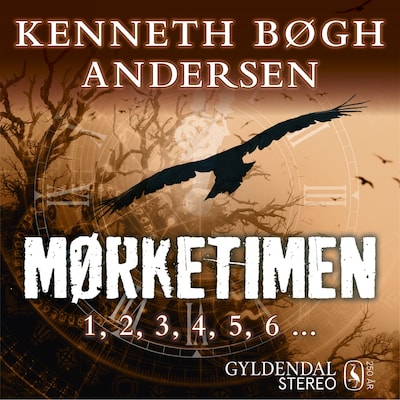 Mørketimen - 1, 2, 3, 4, 5, 6 ... – omslag til lydbogen af Kenneth Bøgh Andersen
