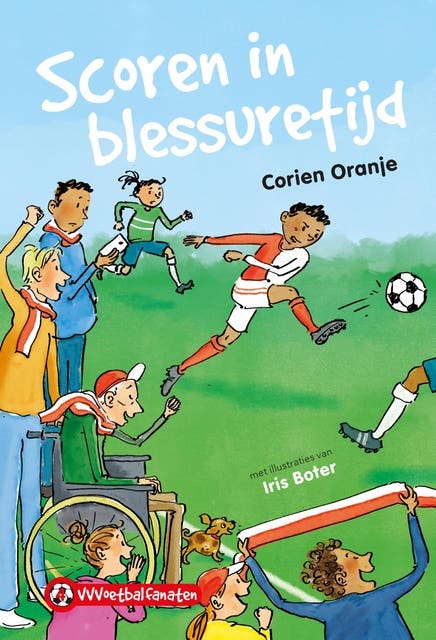 Scoren in blessuretijd – omslag van het luisterboek van Corien Oranje