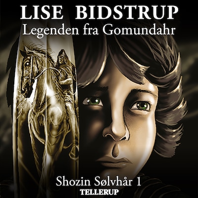 Shozin Sølvhår #1: Legenden fra Gomun – omslag til lydbogen af Lise Bidstrup