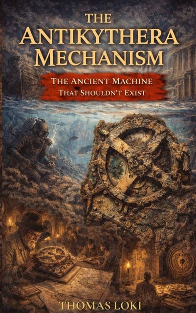 The Antikythera Mechanism: The Ancient Machine That Shouldn’t Exist – omslag til lydbogen af Thomas Loki