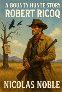 Robert Ricoq: A Classic Western – omslag till ljudboken av Nicolas Noble
