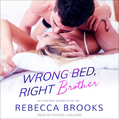 Wrong Bed, Right Brother – omslag til lydbogen af Rebecca Brooks