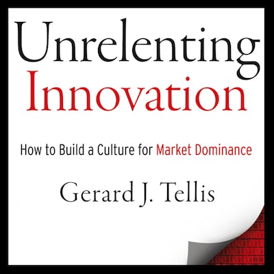Unrelenting Innovation – omslag til lydbogen af Gerard J. Tellis