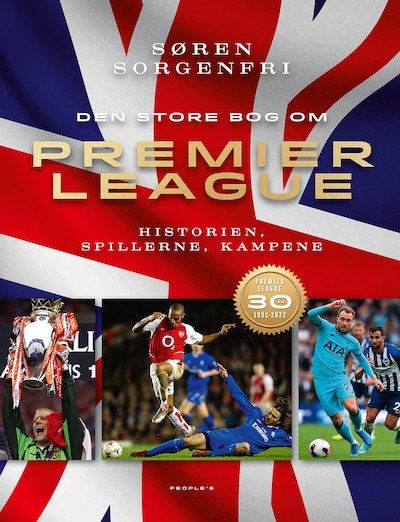 Den Store Bog Om Premier League – omslag til lydbogen af Søren Sorgenfri