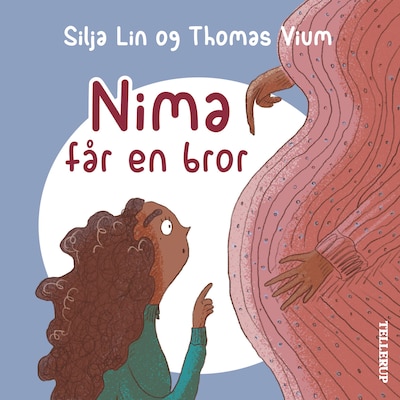 Nima #1: Nima får en bror – omslag til lydbogen af Thomas Vium, Silja Lin