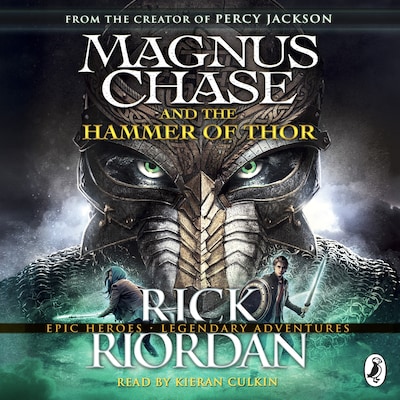 Magnus Chase and the Hammer of Thor (Book 2) – omslag til lydbogen af Rick Riordan