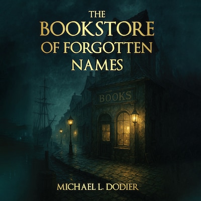 The Bookstore of Forgotten Names – omslag til lydbogen af Michael L. Dodier