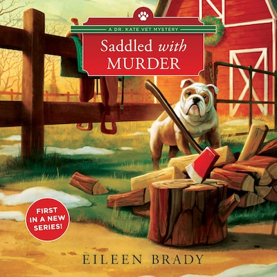 Saddled with Murder – okładka audiobooka, autor Eileen Brady