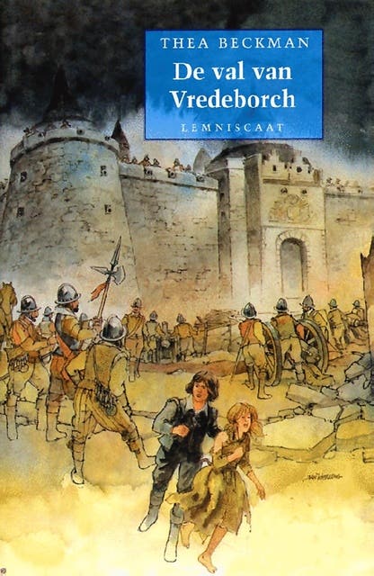 De val van de Vredeborch – omslag van het luisterboek van Thea Beckman
