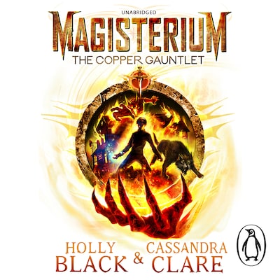 Magisterium: The Copper Gauntlet – omslag til lydbogen af Cassandra Clare, Holly Black